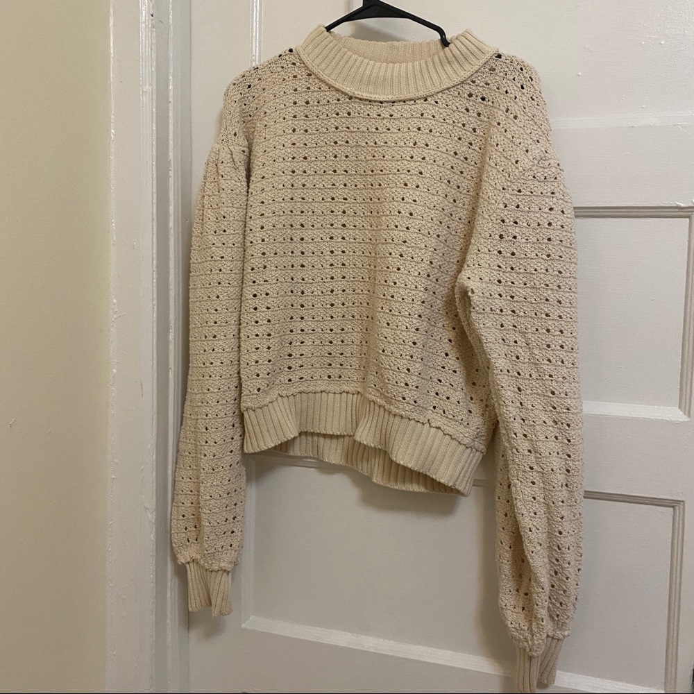 Free People Puff Sleeve Sweater